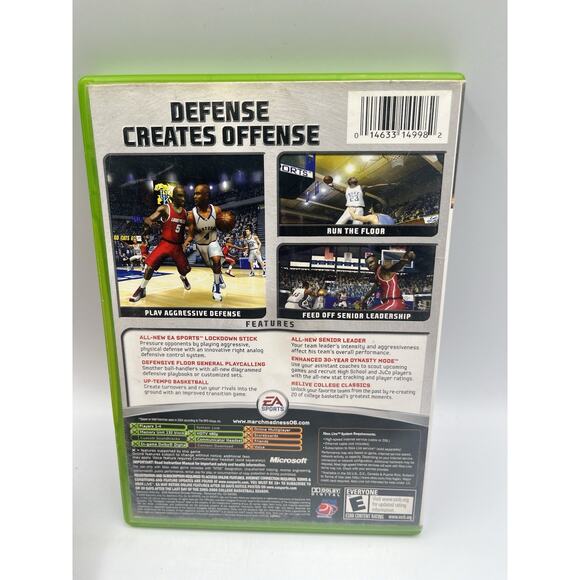 NCAA March Madness 06 (Original OG Xbox, 2005) Complete w/ Manual CIB Tested - Picture 2 of 6